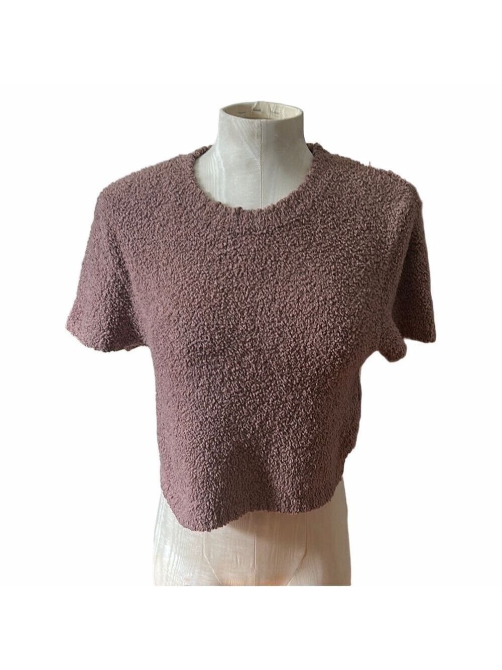 Cozy Mauve Textured Women’s Top